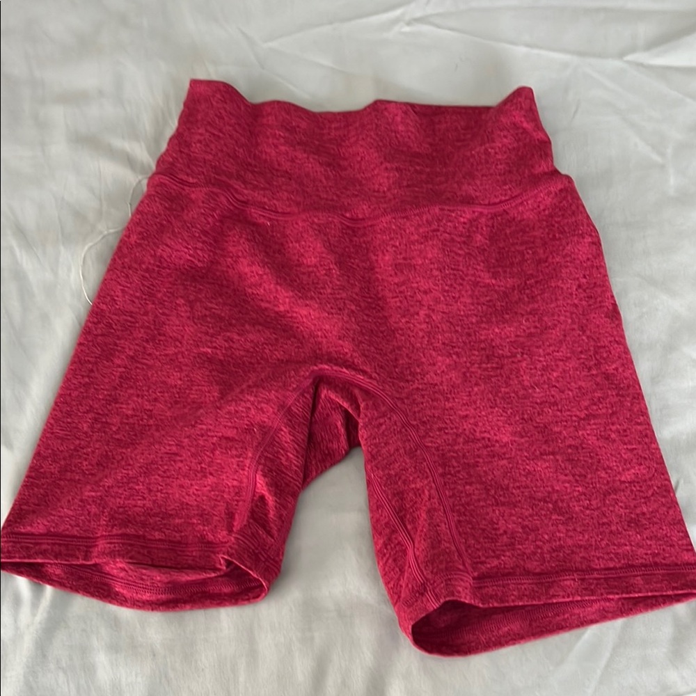 Women's Red Athletic Shorts